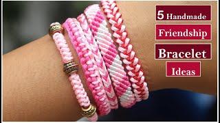 5 Handmade Friendship Bracelets Ideas| How To Make Thread Bracelet At Home |DIY Jewelry|Creation&you