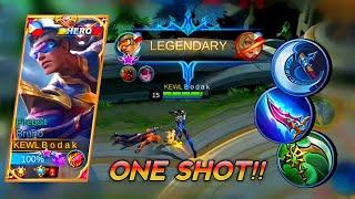 BRUNO ONE SHOT BUILD | TOP GLOBAL BRUNO BEST BUILD 2021 - MARKSMAN JUNGLE META