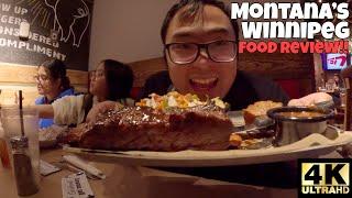 INSANELY FLAVOURFUL FALL OFF THE BONE BEEF RIBS MONTANA'S WINNIPEG FOOD REVIEW  !! [4K]