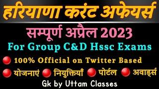 April 2023 Haryana Current Affairs | Haryana Current Affairs April 2023 for Cet Mains and TGT Exams