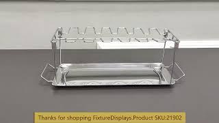 21902 chicken drumstick leg wings grill bbq smoke rack tray set fixturedisplays