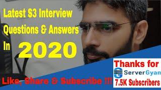 Latest S3 Interview questions and Answers 2020