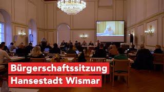 Bürgerschaftssitzung Hansestadt Wismar