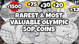 TOP 10 Rarest & Most Valuable Olympic 50p Coins | Worth up to £1,500 revealed