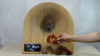 Wooden Speaker for Smartphone　飽きずにスマホラッパ