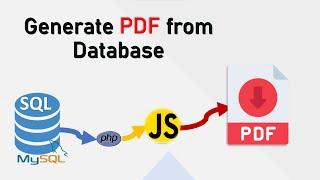 How to export data from Database to PDF | Generate PDF from Database using PHP