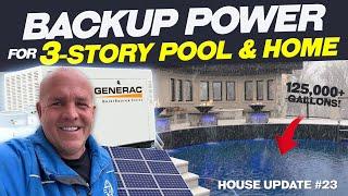 Over 40 KW of Backup Power to my home and pool | House Build #23