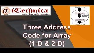 66. Three address code for Array (1-D & 2-D)