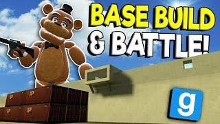 BASE BATTLE & BUILD WITH ZOMBIES! - Garry's Mod Survival Gameplay - Gmod Zombie Base Building