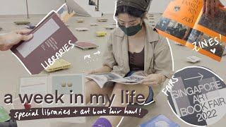 a week in my life & book haul! | visiting book events and a special library