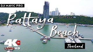 FLYING OVER Pattaya Beach - Thailand  4K Ultra HD