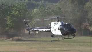 Los Angeles Police Department Helicopter - Eurocopter AS-350 Landing