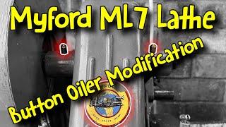 Myford ML7 Button Oiler Modification