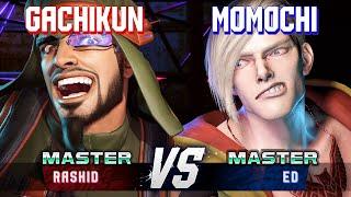 SF6 ▰ GACHIKUN (Rashid) vs MOMOCHI (Ed) ▰ High Level Gameplay