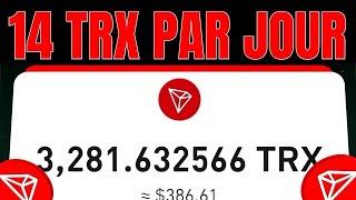 VOICI COMMENT GAGNER 14 TRX (1500 FCFA) GRATUITEMENT PAR JOUR SANS RIEN FAIRE