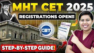 MHT CET 2025 Registrations OpenMaharashtra BTech Admissions #MHTCET2025 #BTech #JEEMains2025 #Engg