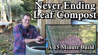 A 15 Minute Compost Bin Build for Endless Garden Leaf Mold & Compost: Build it Now, Celebrate Later!