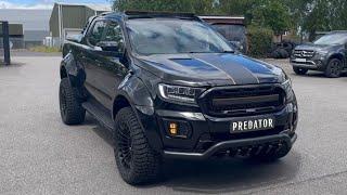 2022 Ford Ranger Wildtrak Black Edition Widebody Predator Body Kit 