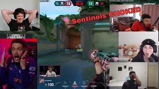 Tarik and streamers react to KC N4rrate IMPOSSIBLE 1v3 clutch vs Sentinels | Kcorp vs Sen