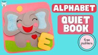 Alphabet Quiet Book with an Elephant FREE PATTERN!