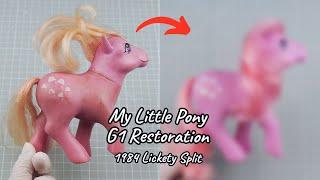 Re-Colouring My Little Pony Restoration: G1 Lickety Split Vintage Hasbro 1984 Clean, Repair, Colour