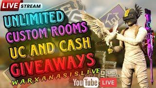 CUSTOM ROOM WITH ALL TIKTOKERS AND CONTENT CREATOR / WARxANAS IS Live / PUBG MOBILE