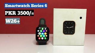 Smartwatch series 6 Unboxing | W26+ | Apple Watch first Copy 