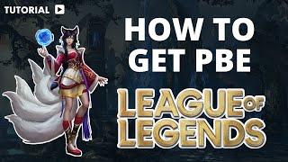 How to get League of Legends pbe