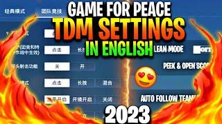 GAME FOR PEACE TDM SETTINGS TRANSLATED IN ENGLISH | GAME FOR PEACE SETTINGS IN ENGLISH