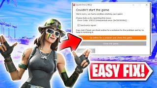 How To Fix Fortnite Launch Error(10022) Couldn't Start the Game| Fortnite EAC Unexpected Error