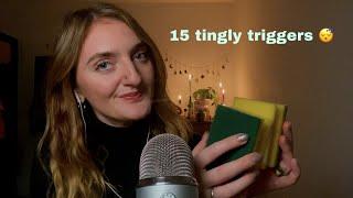 15 tingly sleepy triggers for 15k subscribers  ASMR