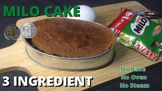 15 Pesos NO STEAM NO OVEN Milo Cake recipe | 3 Ingredients Cake NO MIXER