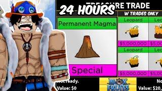 Trading PERMANENT MAGMA for 24 Hours in Blox Fruits