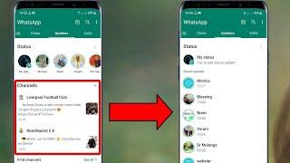 How to Disable WhatsApp channels feature