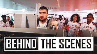 Papa shows his strength! | Arsenal squad in the gym | Behind the scenes