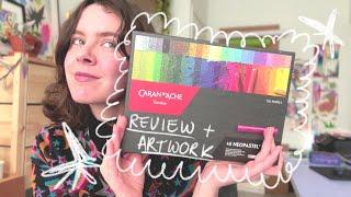 Neopastel Oil Pastels unboxing, review + artwork 