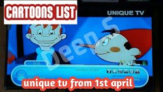 unique tv cartoons list and all information // dd free dish new update today