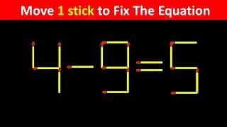 Matchstick Puzzle - Fix The Equation #matchstickpuzzle #simplylogical