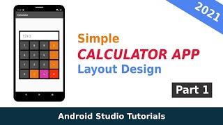 How to make a beautiful Calculator UI design in Android Studio - Part 1