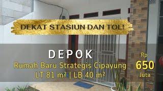 Rumah Baru Strategis di Cipayung Depok Dekat Stasiun dan Tol!