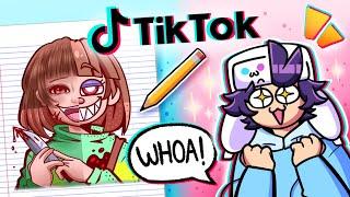 TRYING FUN TIKTOK ART CHALLENGES... 