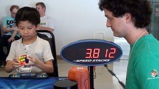 7 yrs old boy Solves Rubik's Cube 8.72 sec