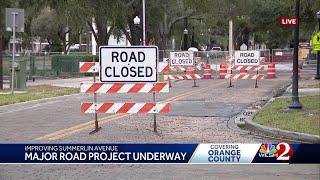 Roads closed in downtown Orlando for Summerlin Avenue Improvement Project