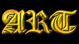 TRENDING 3D GOLD TEXT DESIGN | 3D ART