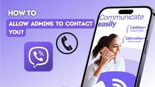 How to allow admins to contact you on Viber