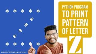 Python Program to Print Pattern of Letter Z || Pattern Programming