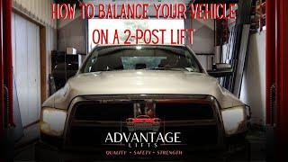 How to Center Your Car on a 2-Post Lift | Advantage Lift Lessons