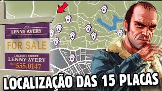 LOCALIZAÇÃO DAS 15 PLACAS DO LENNY AVERY - GTA 5 - FECHANDO NEGÓCIO