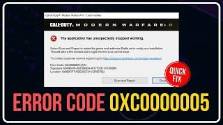 How to fix Error Startup code | 0xc0000005 & 0x00001338 | WARZONE & MW3