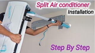 Split Air Conditioner Installation Step By Step | How to Install a Duct Mini-Split Air Conditioner